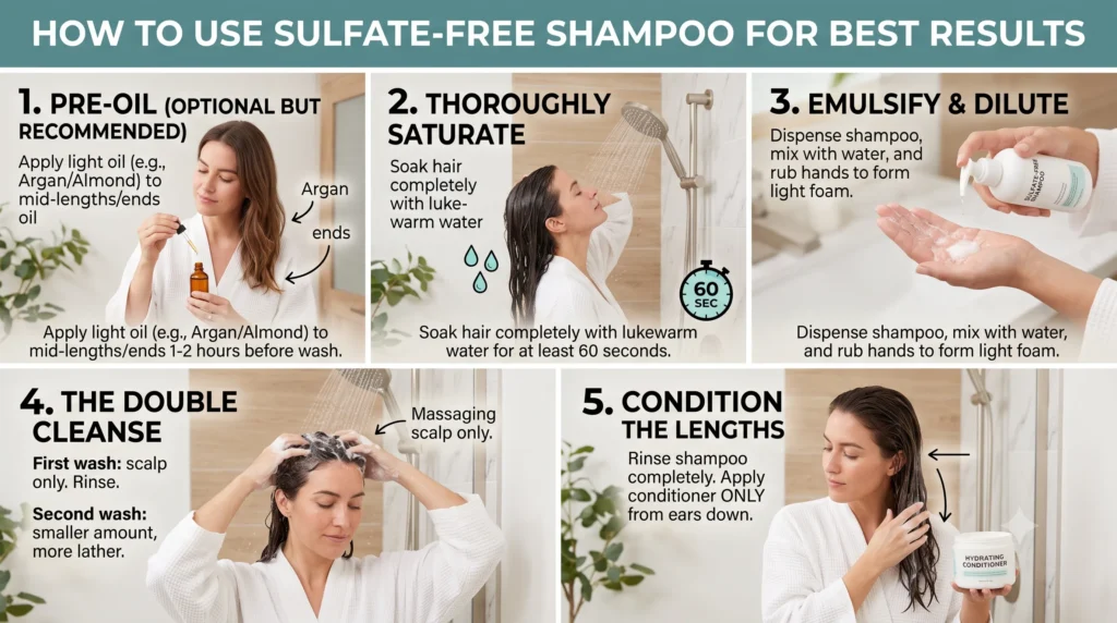 Correct Way to Use Sulphate Free Shampoo for Best Results